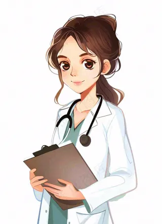 医生护士医务工作者卡通插画免抠