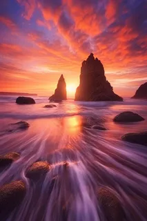 河水海洋落日阳光背景