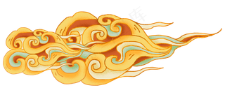 国潮敦煌云纹祥云插画免扣素材 (126)