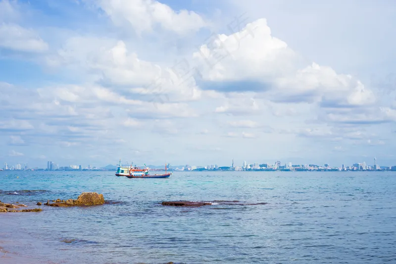 大海沙滩图片
