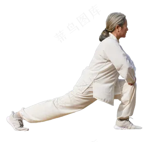 免抠太极拳健身人物