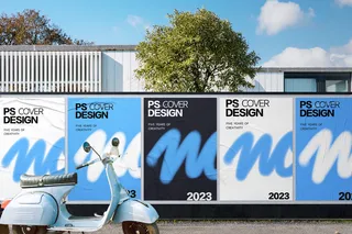 户外现实场景广告牌样机17