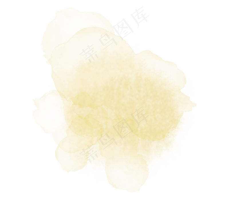 中国新年传统水墨晕染彩色免扣图片素材95