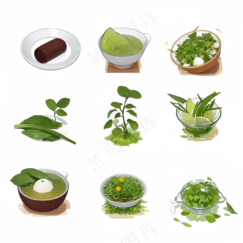 手绘练习小植物花草系列18