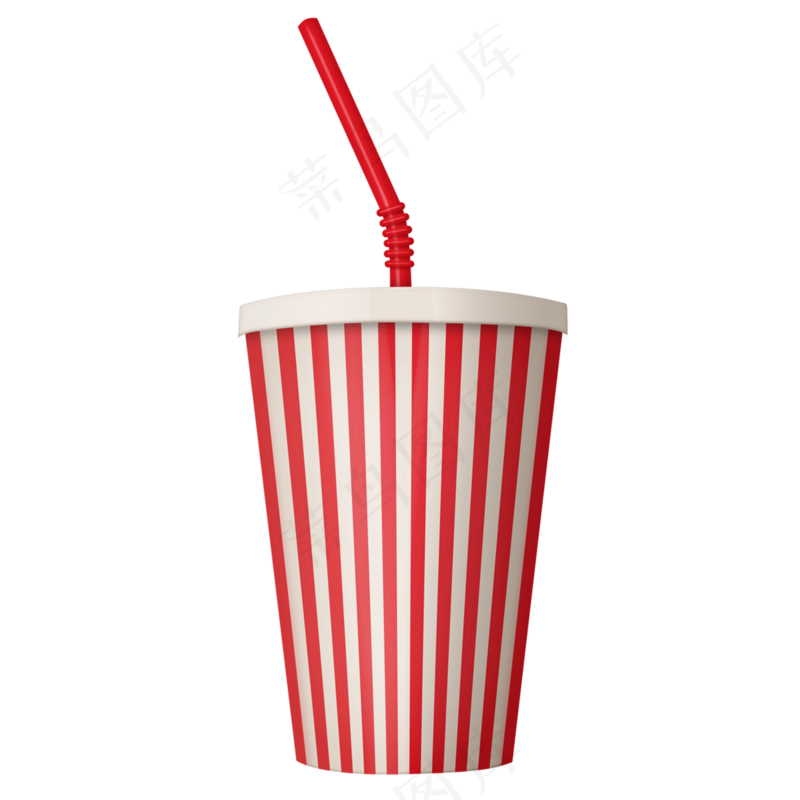 免抠条纹饮料杯