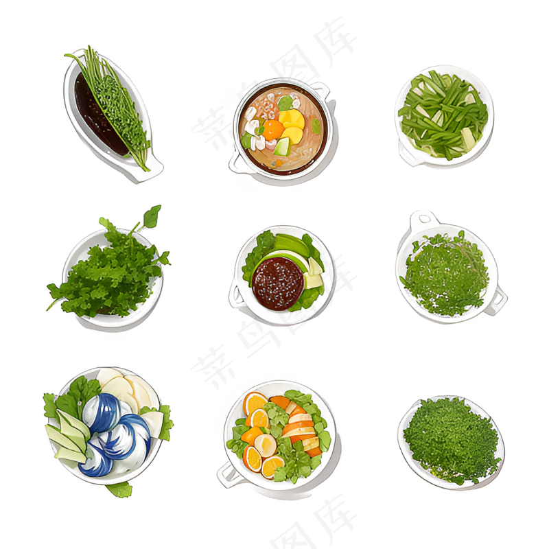 手绘练习小植物花草系列12