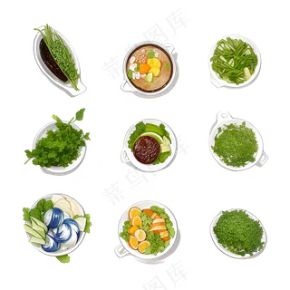 手绘练习小植物花草系列12