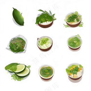 手绘练习小植物花草系列1