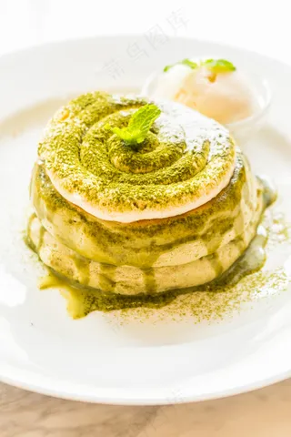 抹茶蛋糕甜品美食