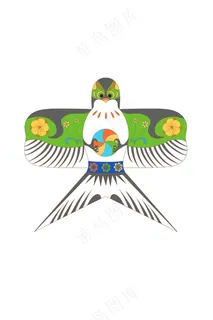 春分春燕风筝元素