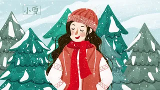 小雪传统24节气海报模板378