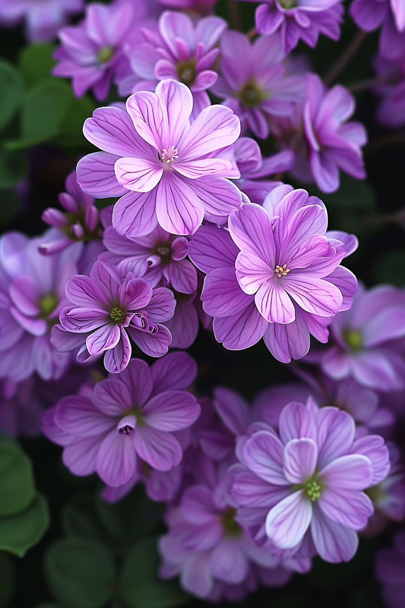 春天紫色小花盛开花朵摄影图(2688x4032)