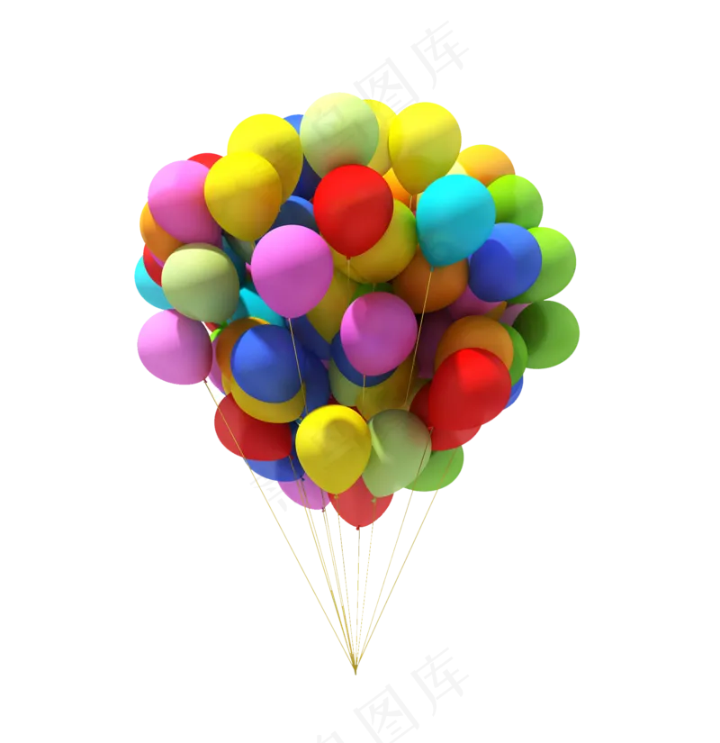 彩色气球串