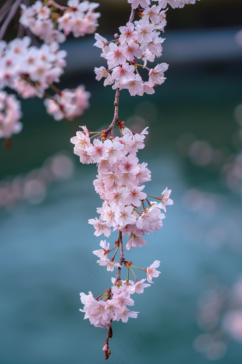 春日樱花花朵摄影图(2688x4032)