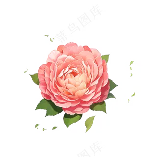 粉色花朵桃花玫瑰免抠素材82