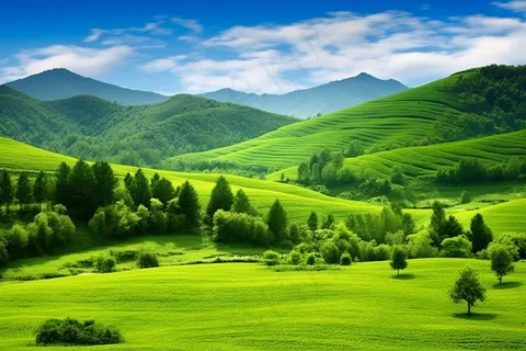 新疆春天草原风光大自然风景摄影图 新疆春天草原风光大自然风景摄影图