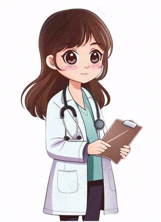 医生护士医务工作者卡通插画免抠