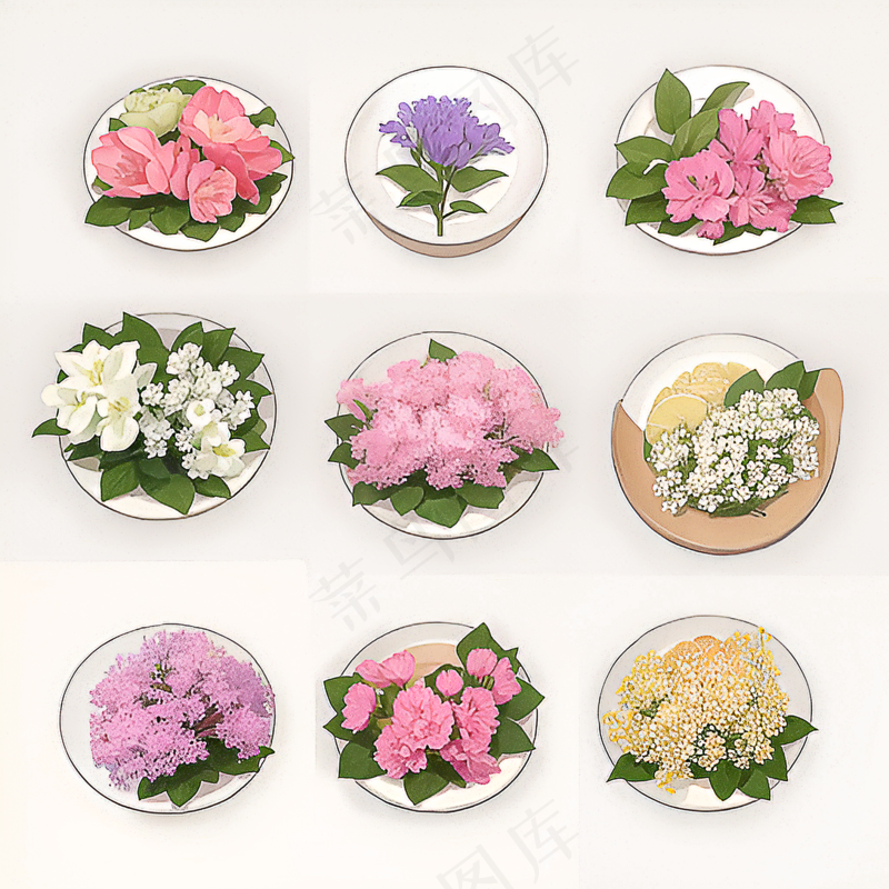 红色黄色粉色玫瑰花免抠素材176