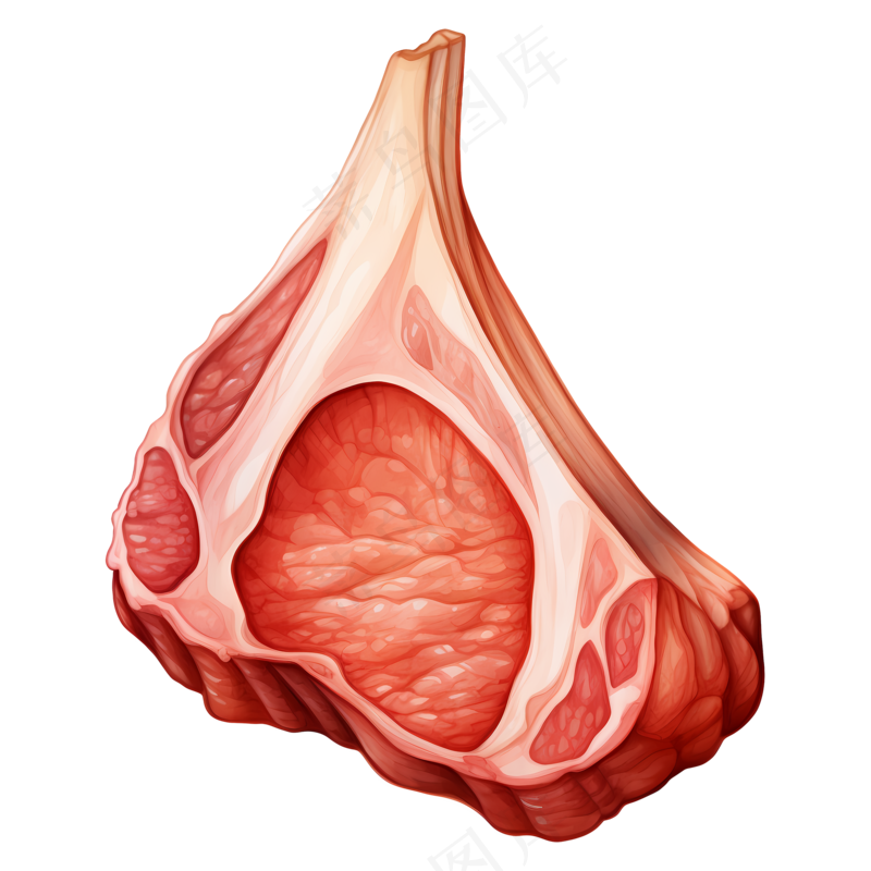 免抠一块卡通牛肉