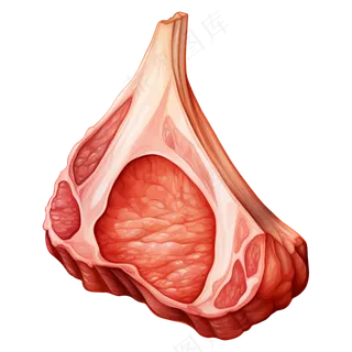 免抠一块卡通牛肉