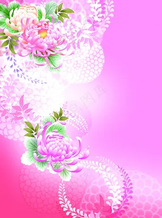 粉色牡丹花华贵典雅背景2