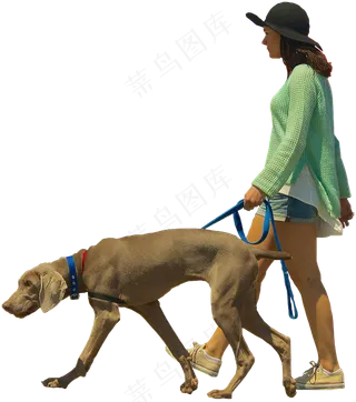 免抠带宠物人物