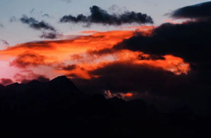 夕阳晚霞图片