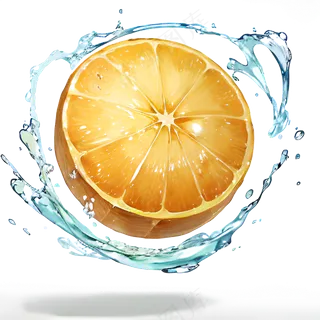 柠檬与水免抠素材