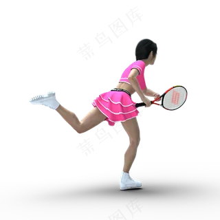 免抠网球体育运动人物