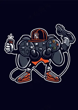 赛博朋克手绘动漫人物 (54)