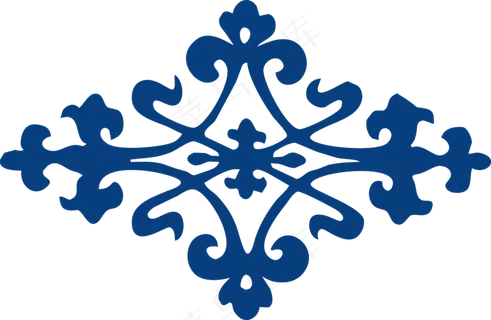 古代青花瓷图案花纹中国风图案祥云纹理传统图腾矢量AI设计免扣素材