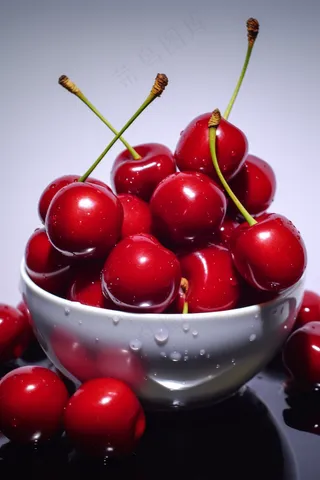 新鲜樱桃车厘子水果摄影图