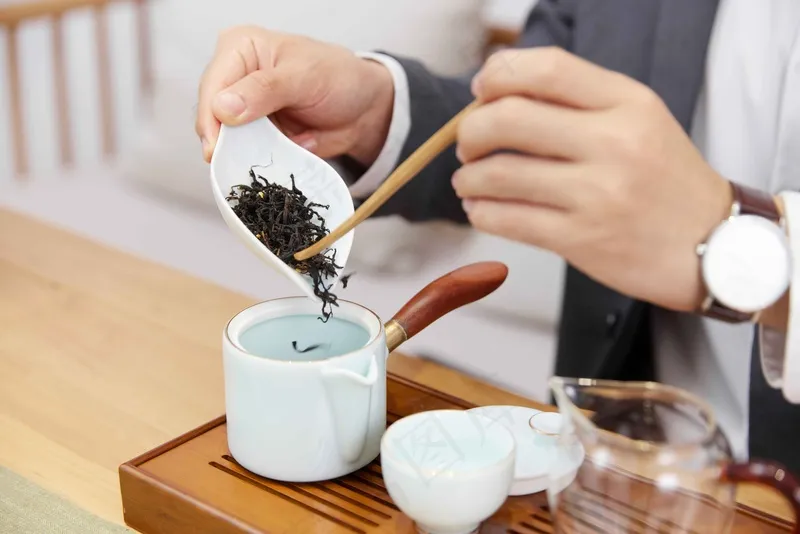 泡茶茶艺生活背景