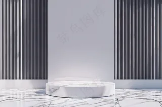 渲染光影几何风格电商产品展示台背景图片