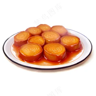 橙色果冻糕点美食西式73