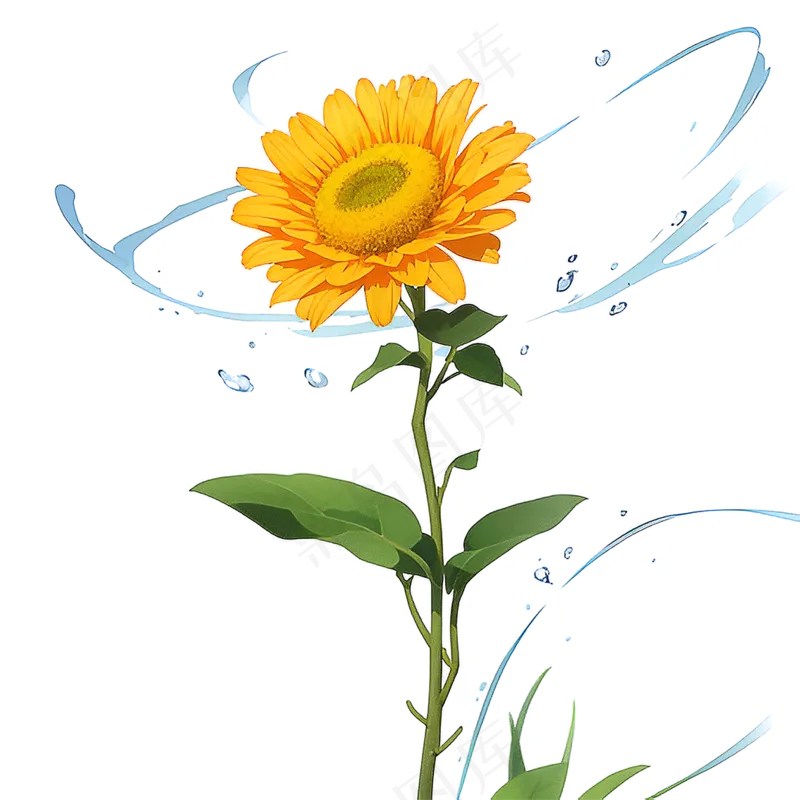 黄色向日葵免抠素材111