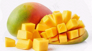 新鲜芒果水果摄影图