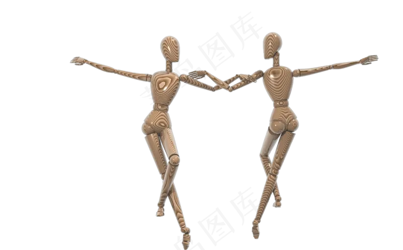 免抠木偶绘画参考人偶