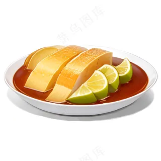 橙色果冻糕点美食西式51