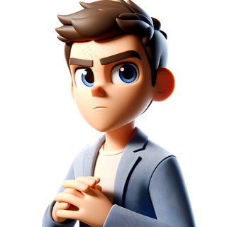 精英男士 3D卡通人物