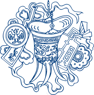 古代青花瓷图案花纹中国风图案祥云纹理传统图腾矢量AI设计免扣素材