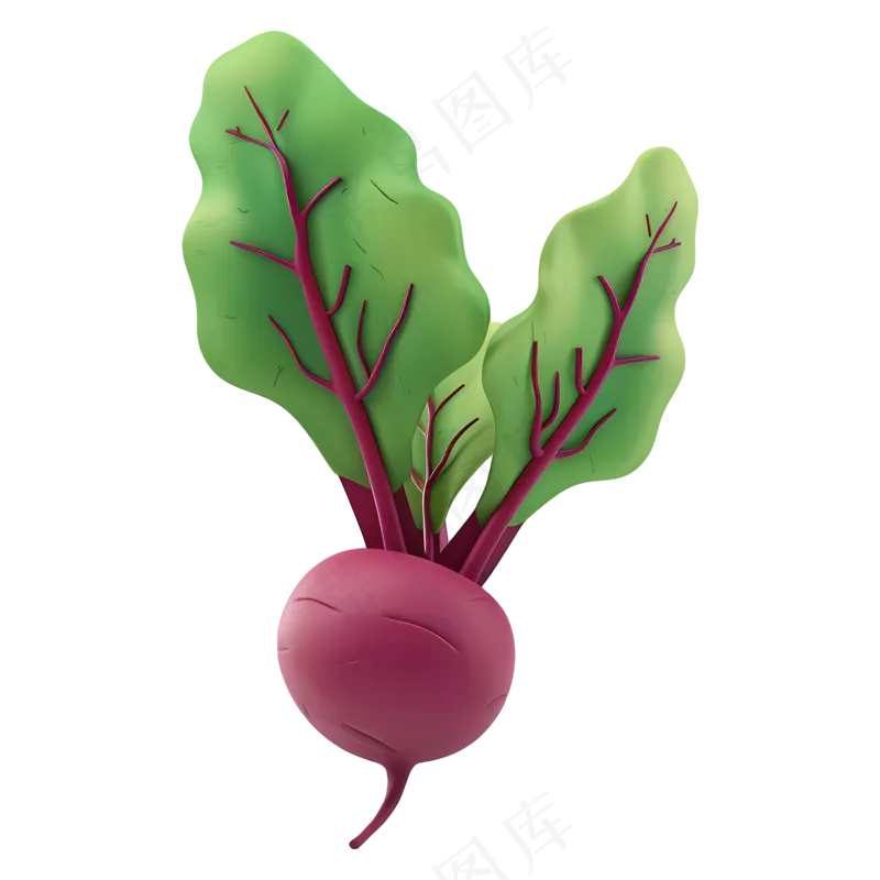 免抠一个紫色胡萝卜