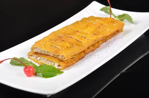 腐皮葱花肉  18元