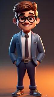 3D卡通人物老板男士2