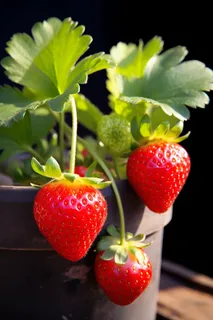 草莓水果摄影图