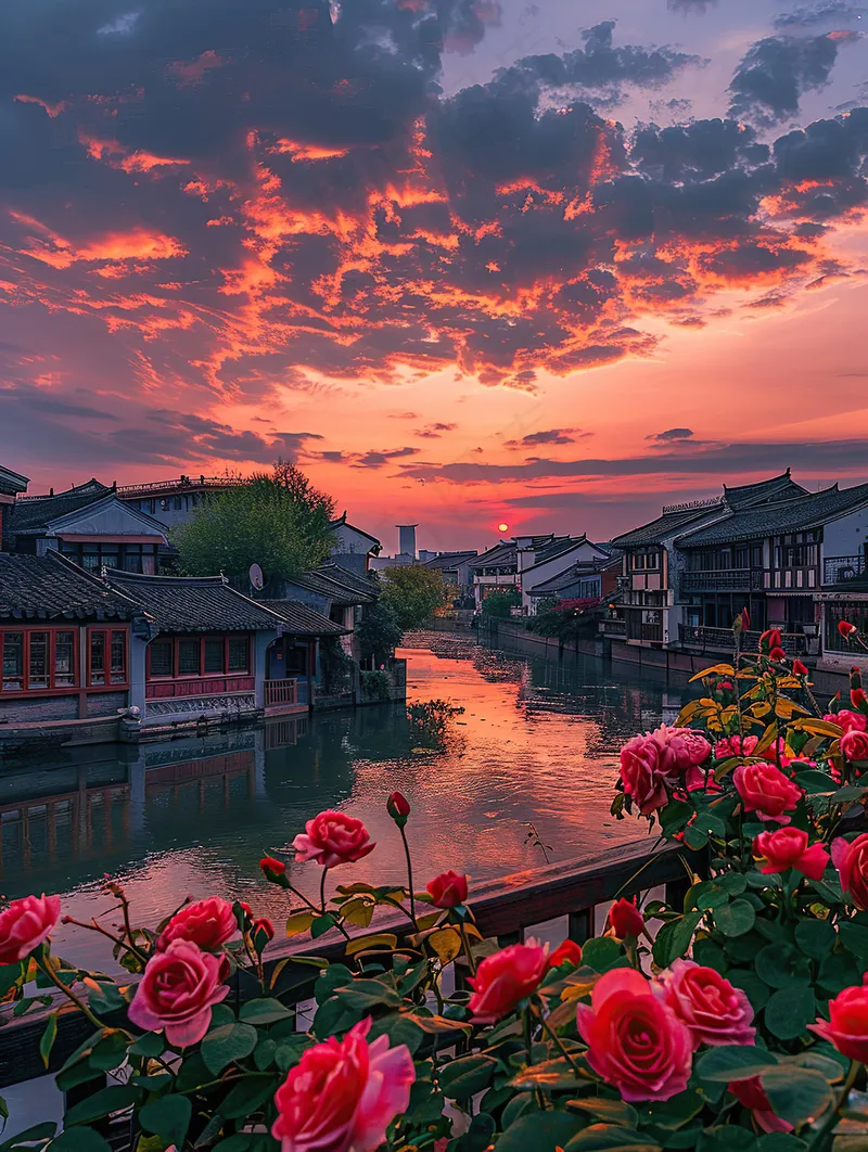 江南的晚霞