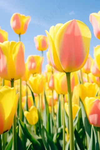 春天郁金香花朵鲜花摄影图