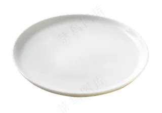 白色餐盘透明图