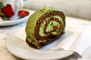 抹茶蛋糕甜品美食