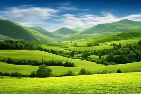 新疆春天草原风光大自然风景摄影图 新疆春天草原风光大自然风景摄影图